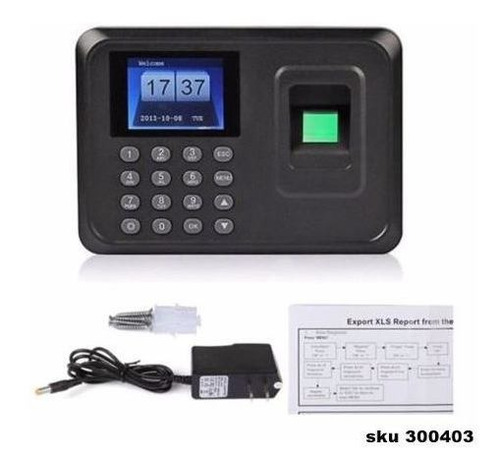 Reloj Biometrico Control Asistencia Con Huella Password