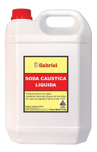 Soda Caustica Liquida 5 Litros