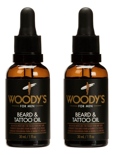 Woody's Aceite De Aseo De Calidad Para Hombres Para Barba Y 