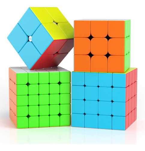 Juego De Cubos De Velocidad 2x2, 3x3, 4x4 Y 5x5 Color De La Estructura