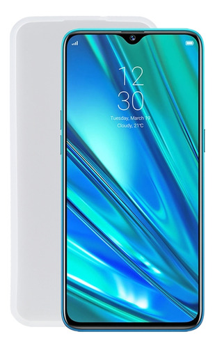 Funda De Teléfono Tpu Blanca Transparente Para Oppo Realme 5