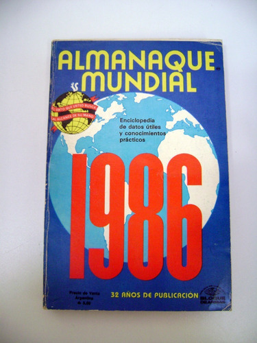Almanaque Mundial 1986 Mexico Futbol Maradona Papel Boedo