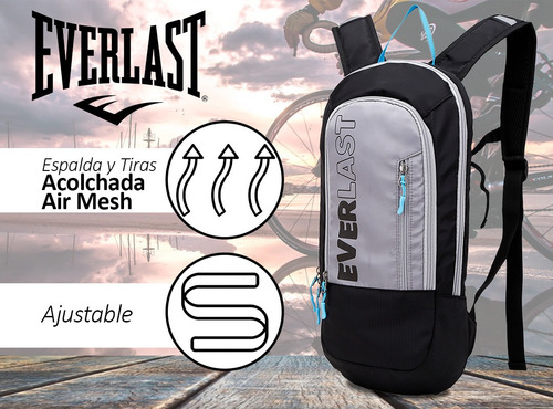 Imagen 6 de 10 de Mochila Everlast Running Liviana Trekking Deporte Diseño New