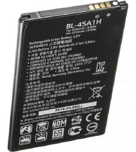 Bateria Para LG K10 K430 K430ar 2016 Bl-45a1h K420t