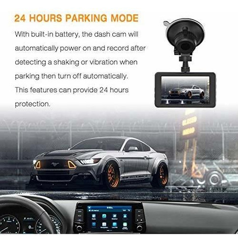 Toguard 4k Dash Cam Ultra Hd Car 3'' Lcd 170° Wide Angle