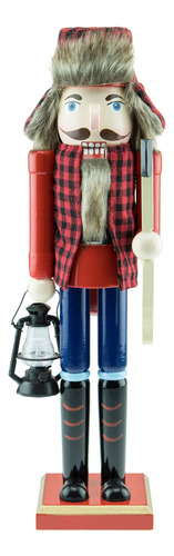 Clever Creations Lumberjack - Cascanueces De Madera Tradicio