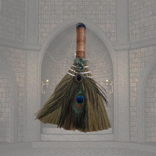 Colgante Altar Escoba Pluma Árbol Madera Para Pared Escobas