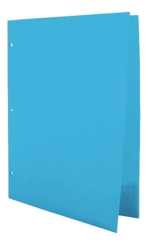 Folder Barrilito Czp1 Plástico C/solapa Azul C/12 Pzas /vc