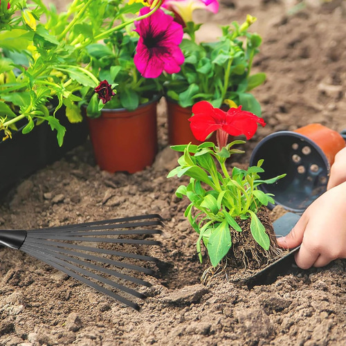 2 Gardening Hand Tools Rastrillo Para Aflojar La Tierra