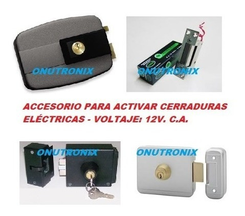 Imagen 3 de 8 de Transformador Con Pulsador Cerradura Electrica 12v. C. A.