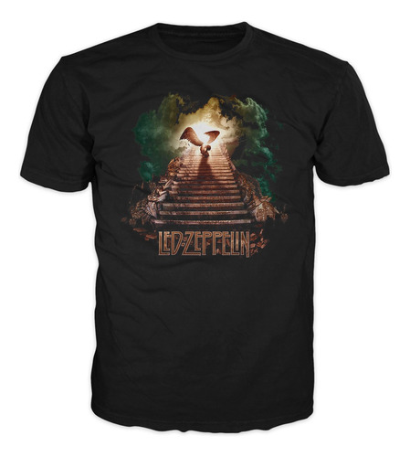 Camiseta Led Zeppelin Escaleras Al Cielo Rock Heavy Metal