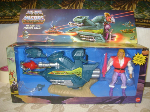 Jet Sled Y Principe Adam Masters Of The Universe Motu Caja 