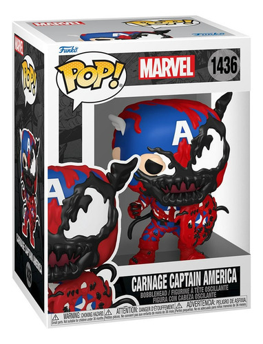 Figura Funko Pop! Marvel: Carnageized - Capitan America