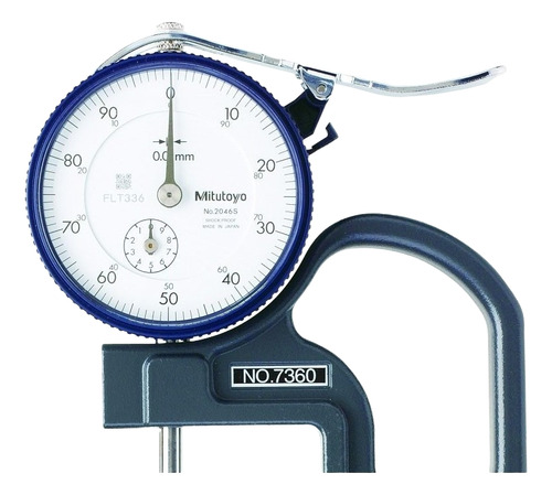 Medidor De Espesor Manual Mitutoyo De 10 Mm 7360