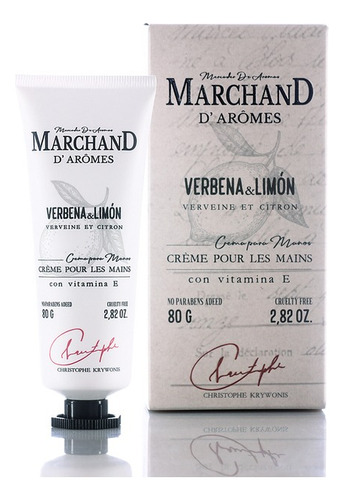 Marchand D Aromes Verbena Y Limón Crema De Mano 80g