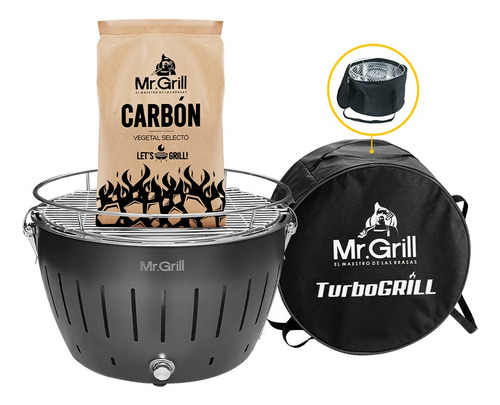 Turbo Grill  Con Maletín + Carbón Vegetal 