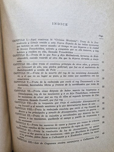 Crónica Mexicana. Hernando Alvarado Tezozomoc (Usado)