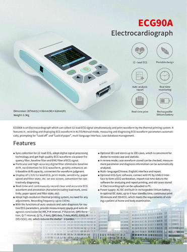 Equipo Ecg Ekg Electr0cardiograma Contec