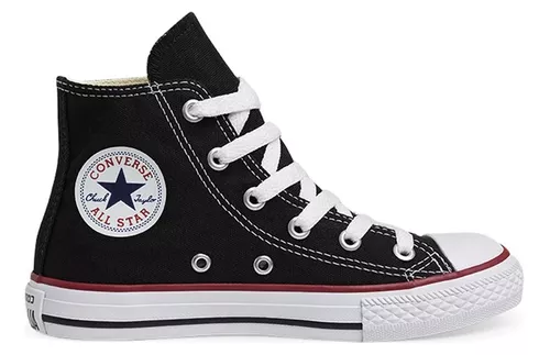 Tênis Converse Chuck Taylor All Star Cano Alto Juvenil Preto / Vermelho