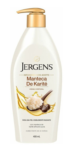 Jergens Manteca De Karité Humectante Profundo, 400 Ml