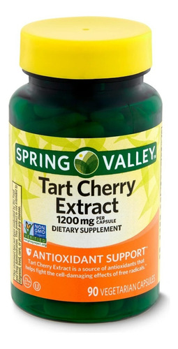 Spring Valley Tart Cherry Extract 1200 Mg (90 Capsulas) Sabor S/n