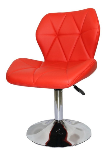 Silla Decorativa Moderna Galena Roja Estructura De La Silla Cromo Asiento Rojo Diseño De La Tela Tactopiel