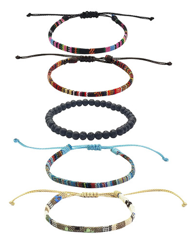 5 Piezas Pulsera De Surfista, Pulseras Hombres, Pulsera...