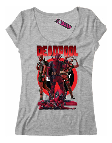 Remera Mujer Marvel Deadpool Superheroes Comics Mv12