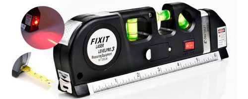 Imagen 3 de 10 de Nivel Laser 3 Burbujas Horiz Vert Cruz Cinta Métrica Regla