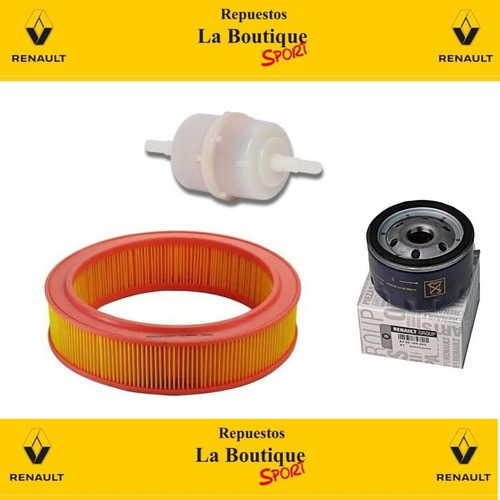 Kit Filtros Aire Nafta Aceite Renault 11 1.6 1600 Carburador