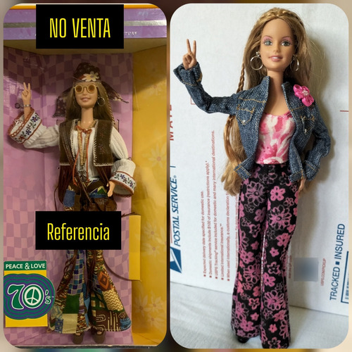 Barbie Peace And Love, Hippie, Moda 70s, Barbie Hippie
