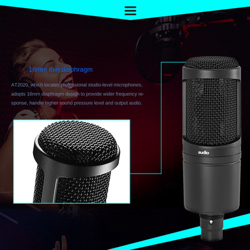 . Micrófono De Condensador Cardioide Audio At2020