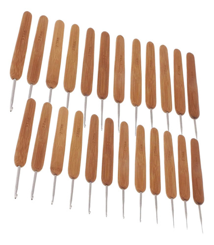 Juego De 24 Ganchos De Bambú Para Rastas, Rastas,l