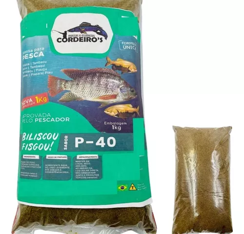 Carnada de pesca, sabor P40, 1 kg, cebo de pesca para tilapia