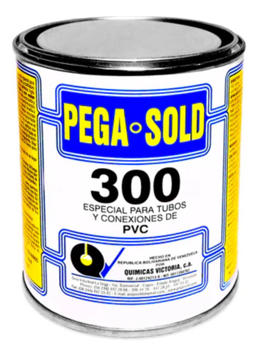 Pega 1/4 Para Pvc 300 Marca Pegasold