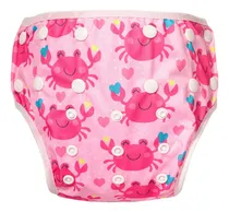 Comprar Pañal Regulable Reutilizable De Natación Cangrejo Rosa