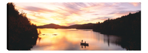 Cuadro Decorativo - Pesca Al Atardecer Adirondacks