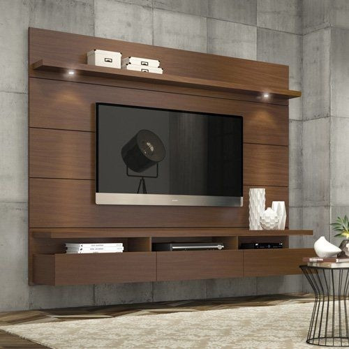 Panel Tv Led Rack Mueble Moderno N&h Muebles A Medida