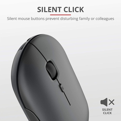 Imagen 6 de 10 de Mouse Bluetooth Recargable Inalambrico Pc Notebook Android