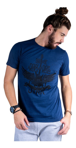 Camiseta Estampado Rock And Roll