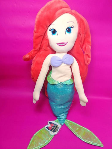 Disney Peluche De La Sirenita Ariel 60cm Little Mermaid