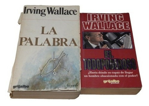 Lote De 3 Libros De Irving Wallace. La Palabra, Todopod&-.