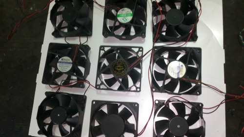 3 Fan Cooler O Extrator Ventilador Calor Para Pc 12v De 80mm