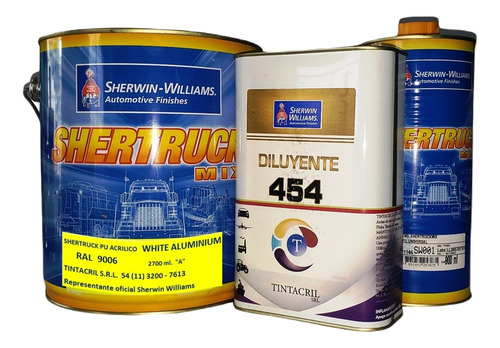 Esmalte Poliuretanico Ral 9006 X 4.5 Lts. Aluminio Claro Brillante