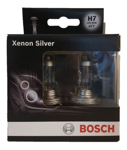 Luces Bosch H7 12v Luz Xenon Silver 55w - 2 Unidades