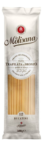 Pasta Italiana La Molisana Fideos Bucatini Al Bronzo 500gr