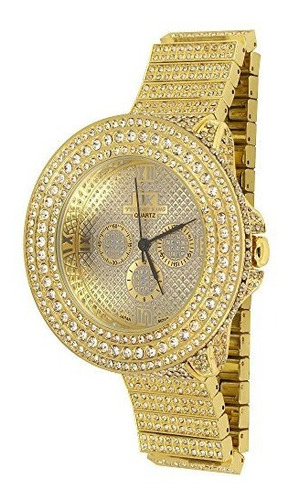 Reloj Golden World De Techno King Mens Heart Of Stone Oro 62