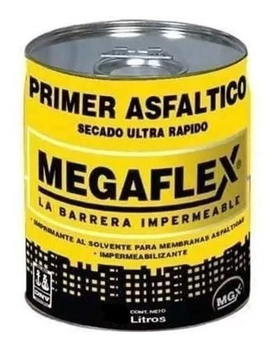 Imagen 3 de 6 de Pintura Asfaltica Megaflex Base Solvente X 1 Litro Pintumm