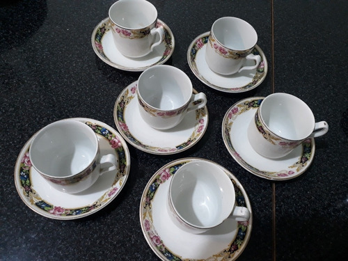 6 Tazas Y Platos De Café Wood And Sons England Precio Lote