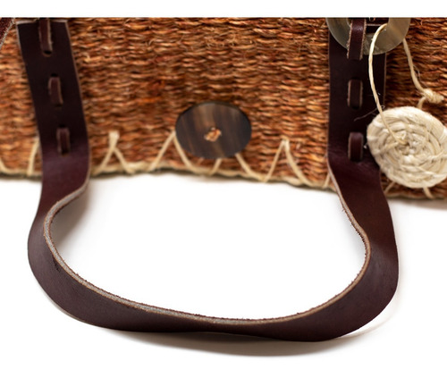 Bolsa De Fibra De Henequén Tejida Por Artesanos Yucatecos.